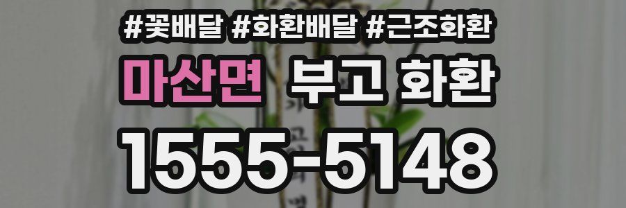 마산면 부고 화환