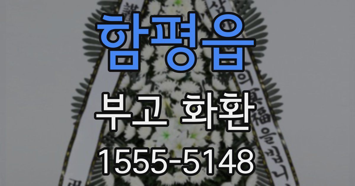 함평읍 부고 화환
