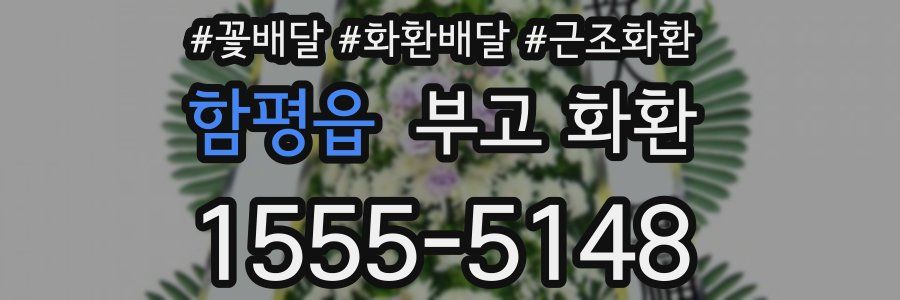 함평읍 부고 화환