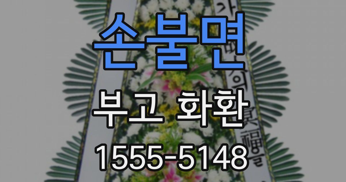 손불면 부고 화환