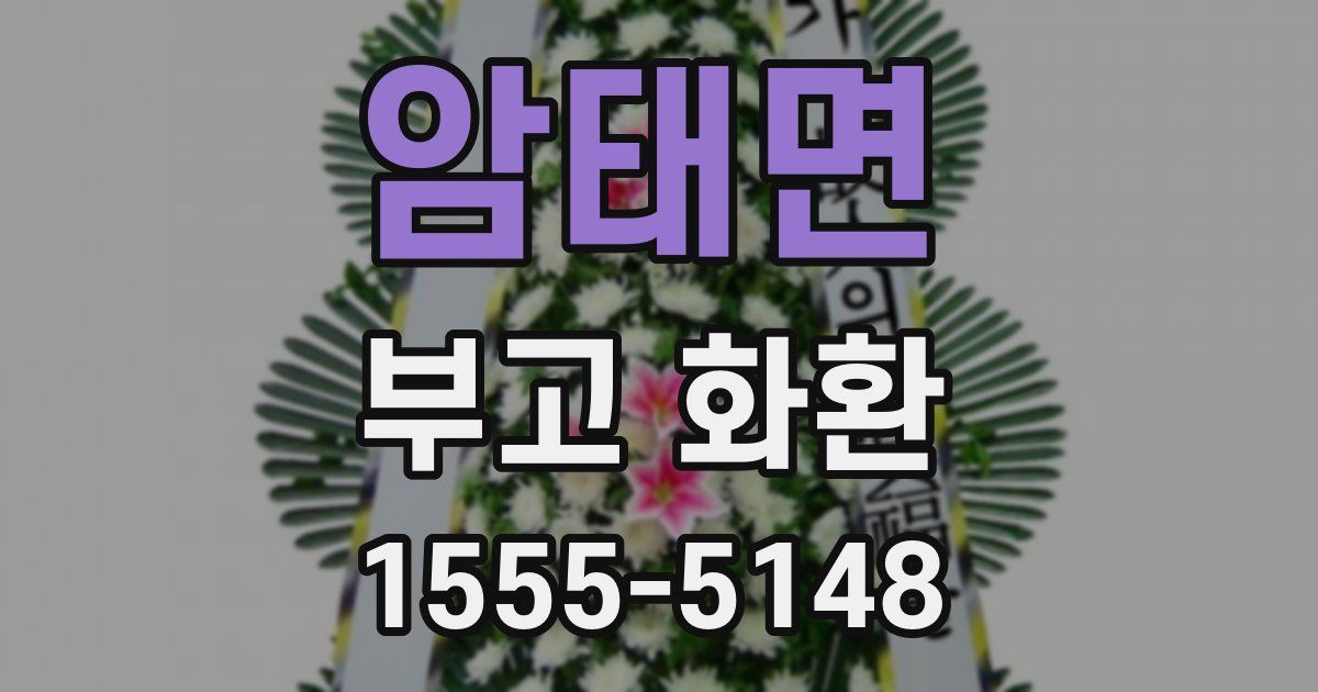 암태면 부고 화환