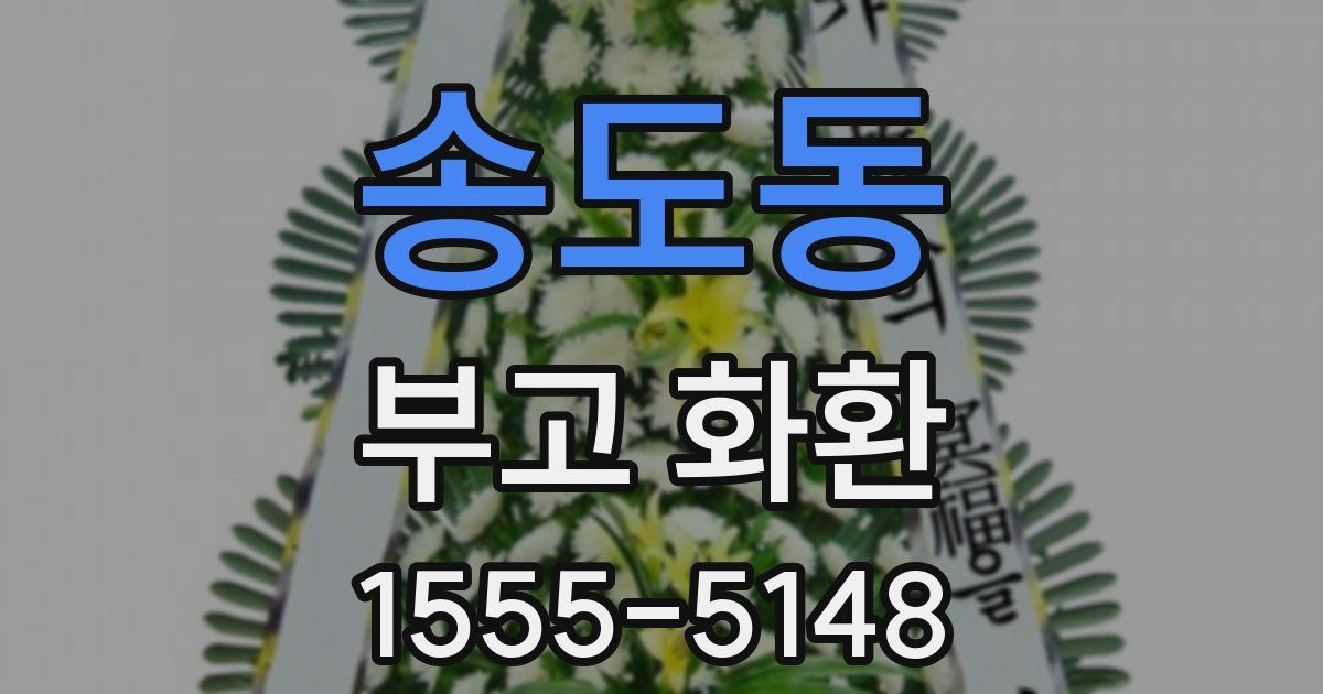 송도동 부고 화환