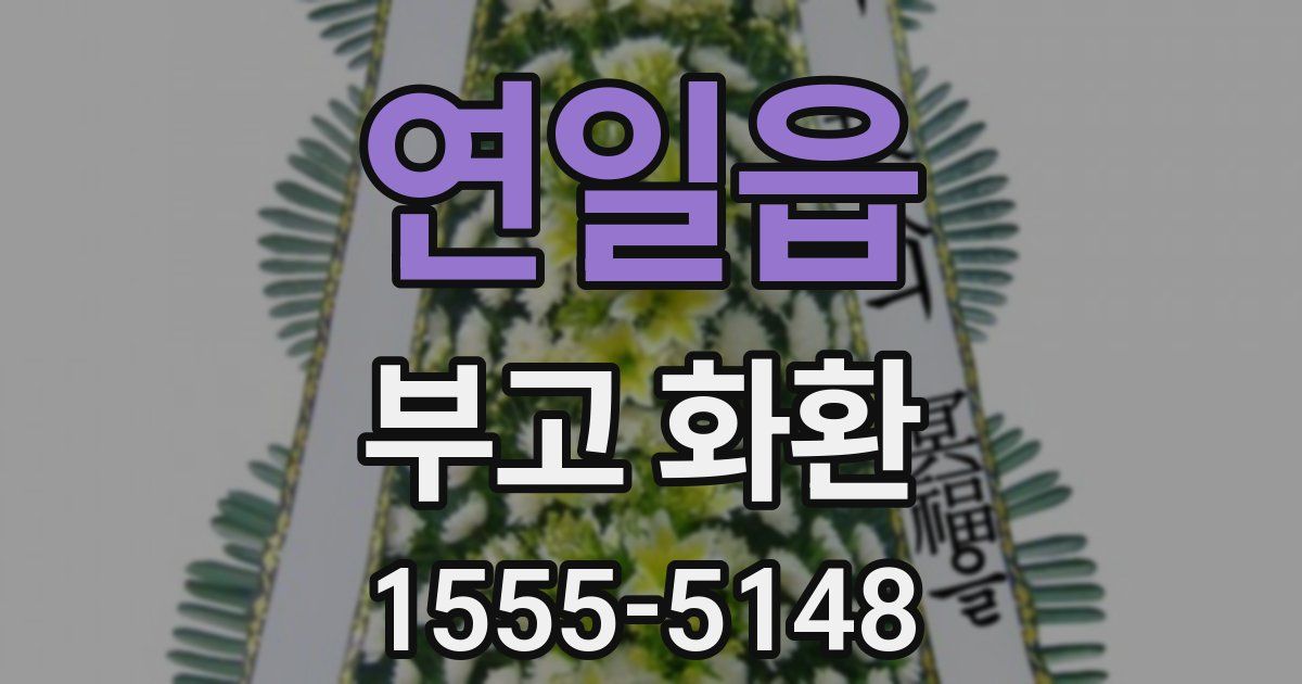연일읍 부고 화환