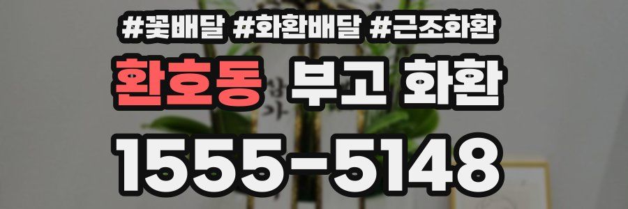 환호동 부고 화환