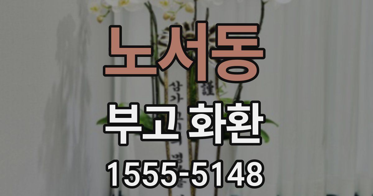 노서동 부고 화환
