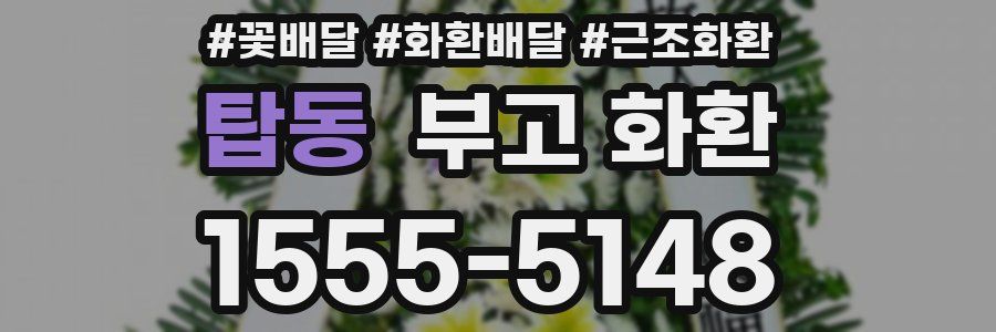 탑동 부고 화환