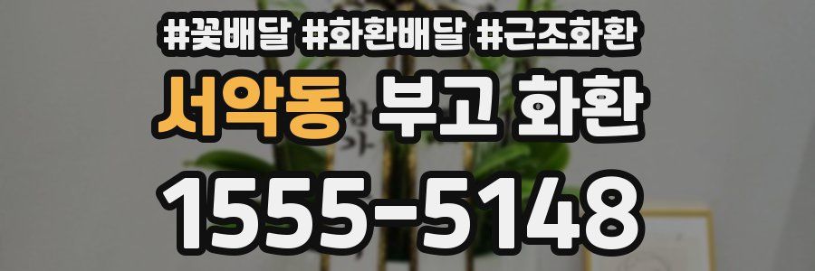 서악동 부고 화환