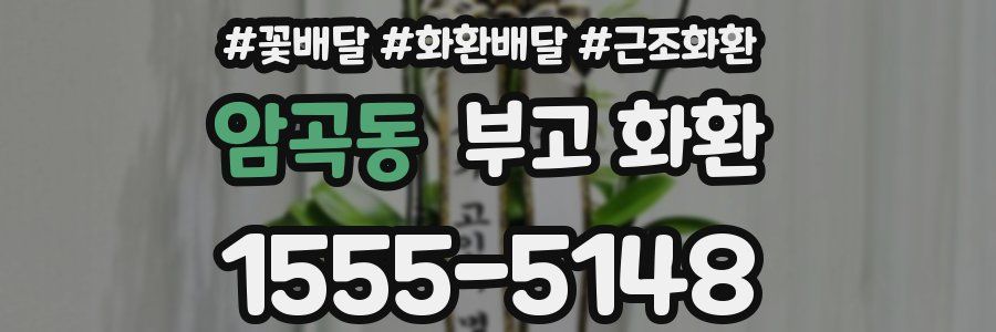 암곡동 부고 화환