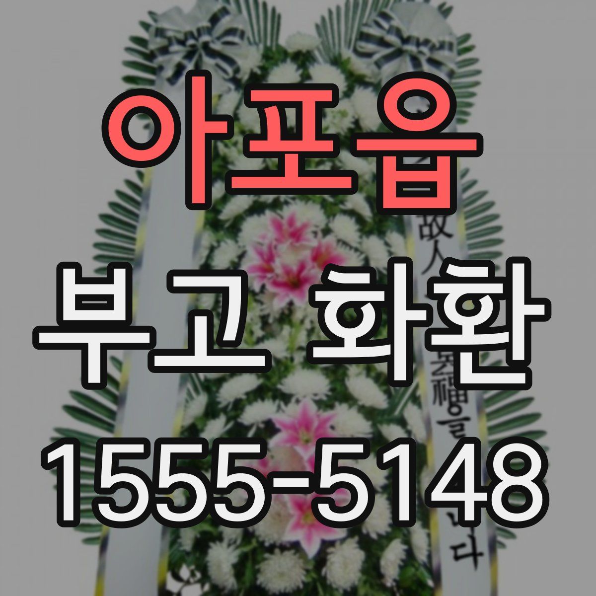 아포읍 부고 화환
