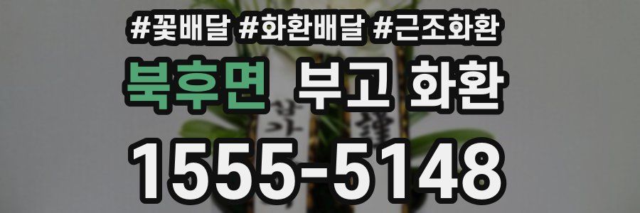 북후면 부고 화환