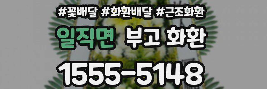 일직면 부고 화환