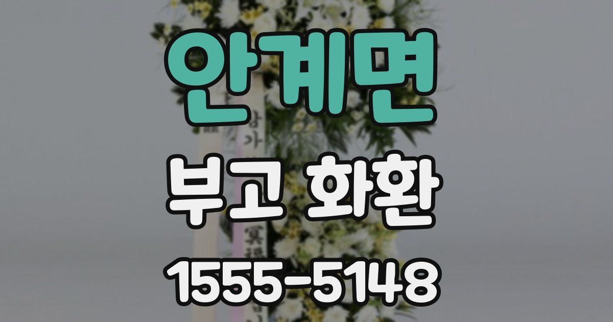 안계면 부고 화환