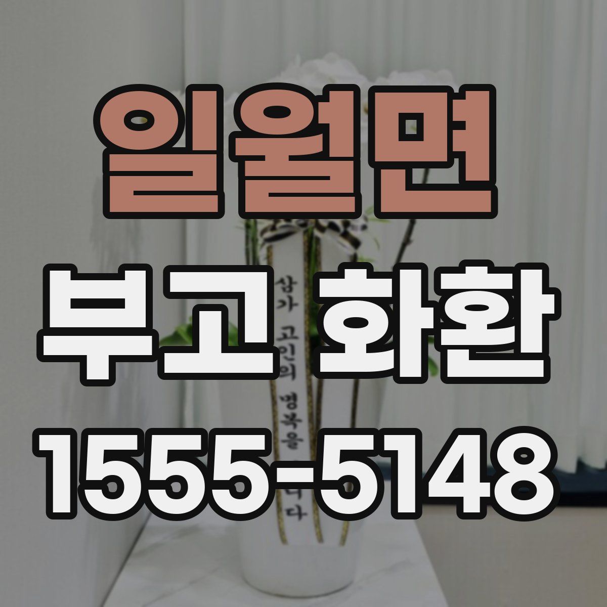 일월면 부고 화환