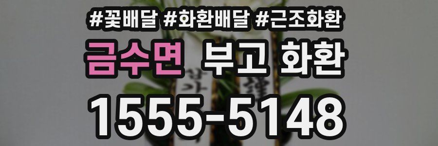 금수면 부고 화환