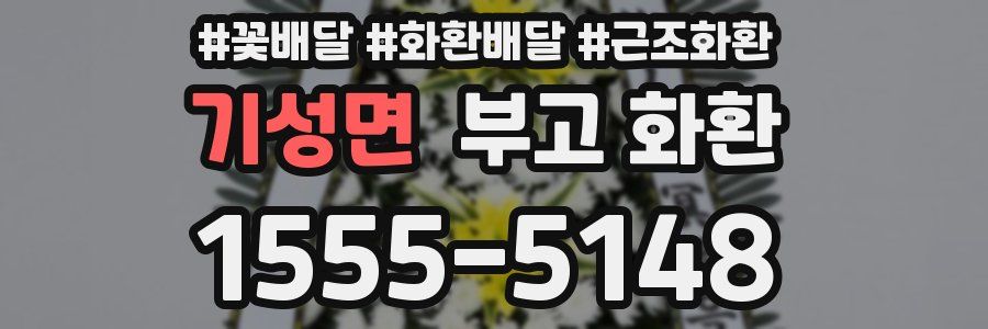 기성면 부고 화환