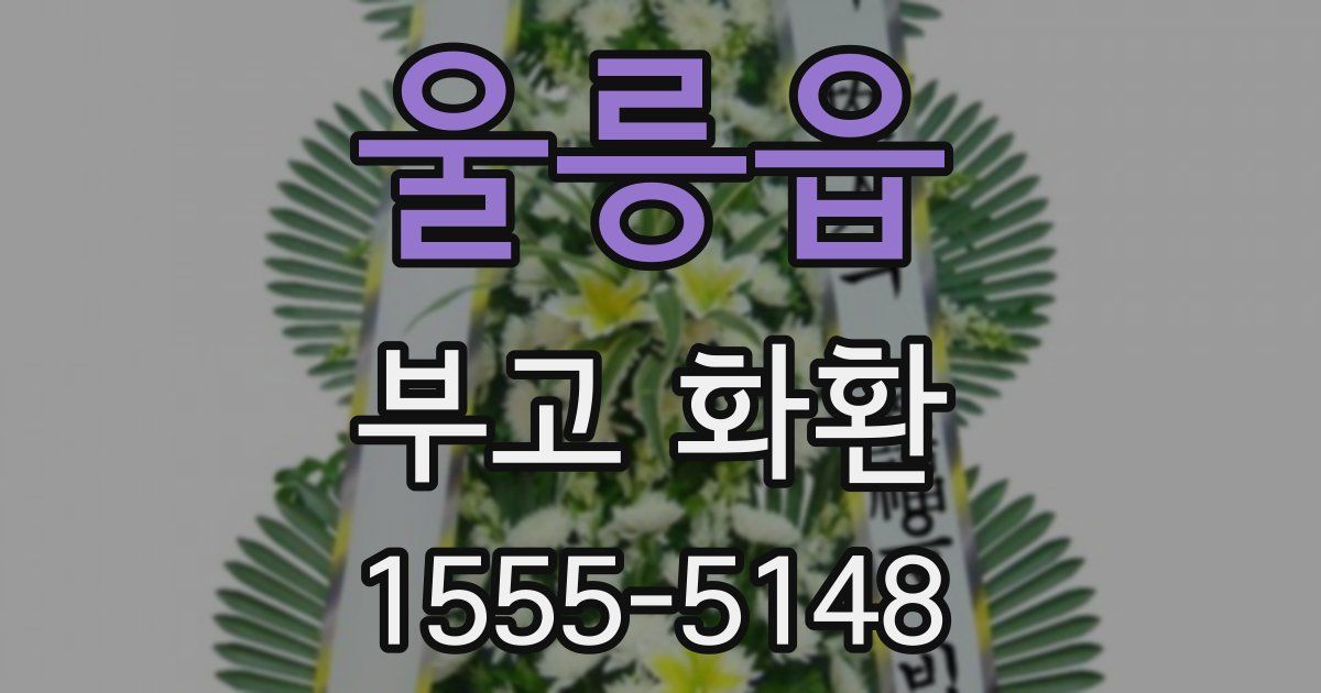 울릉읍 부고 화환