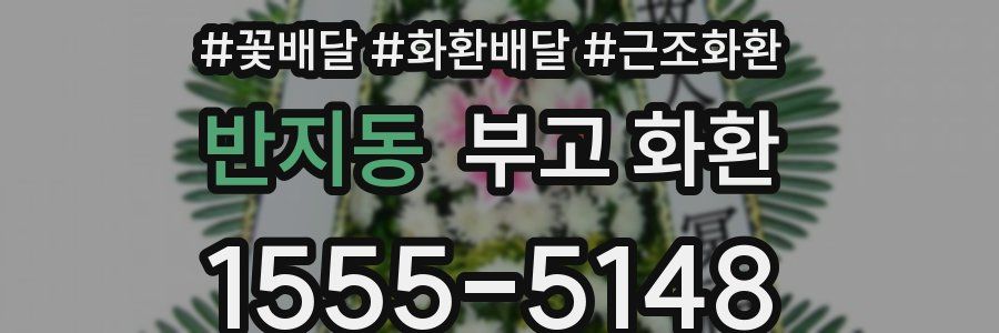 반지동 부고 화환