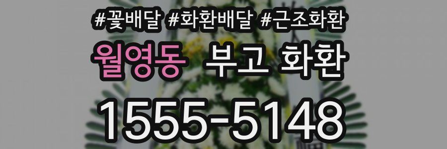 월영동 부고 화환