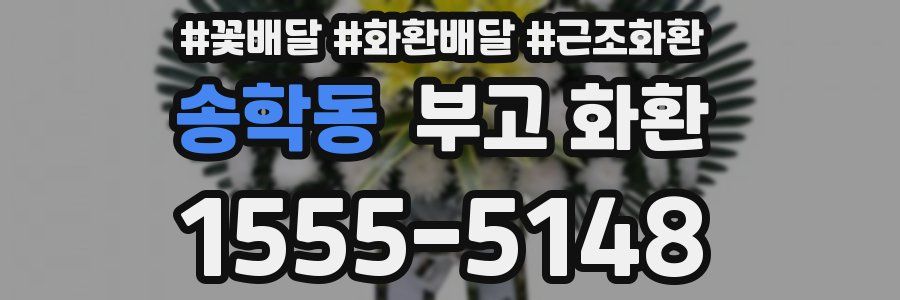 송학동 부고 화환