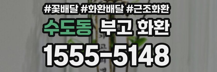 수도동 부고 화환