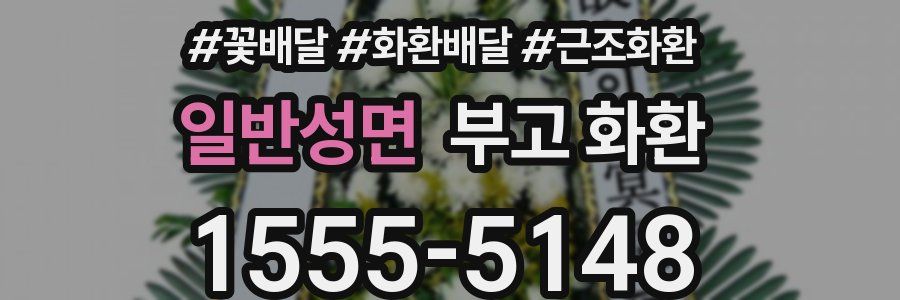 일반성면 부고 화환