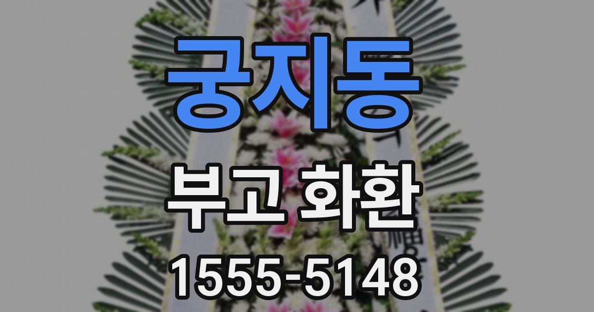 궁지동 부고 화환