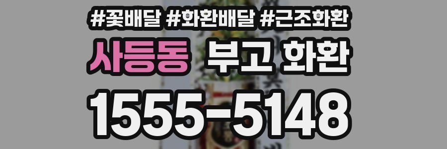 사등동 부고 화환