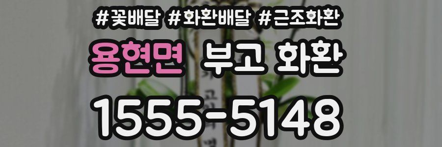 용현면 부고 화환