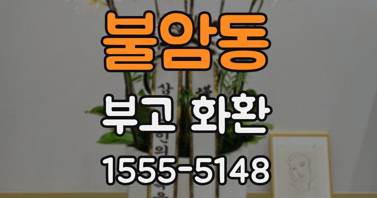 불암동 부고 화환