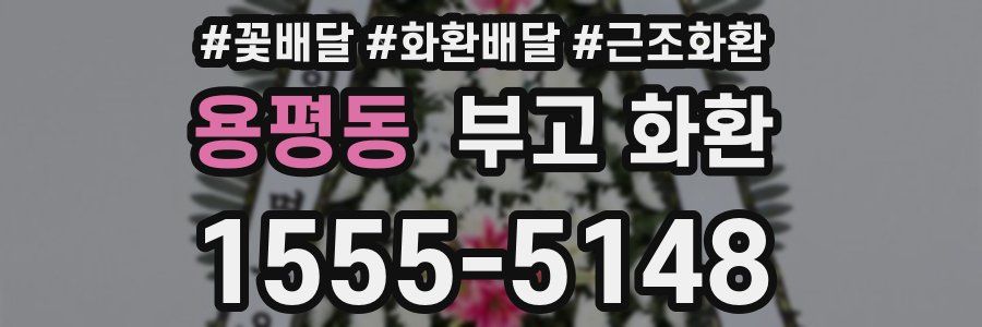용평동 부고 화환