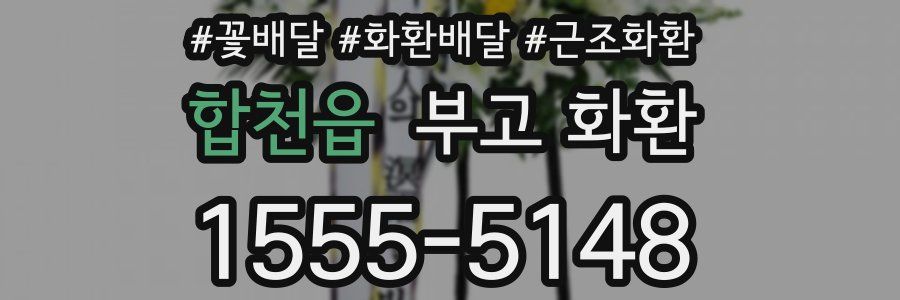 합천읍 부고 화환