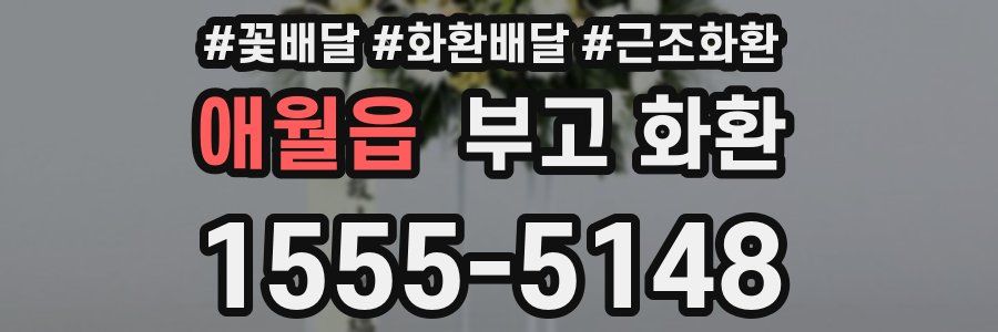 애월읍 부고 화환