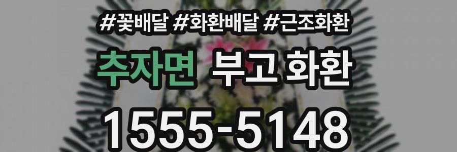 추자면 부고 화환