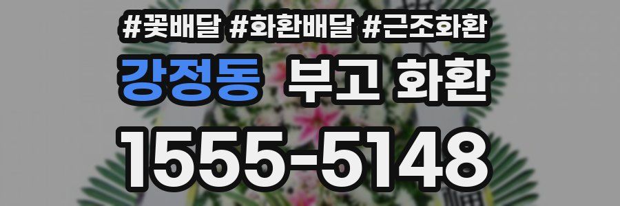 강정동 부고 화환