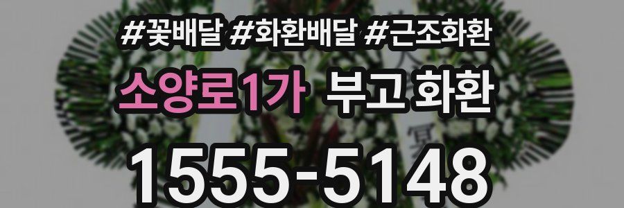 소양로1가 부고 화환