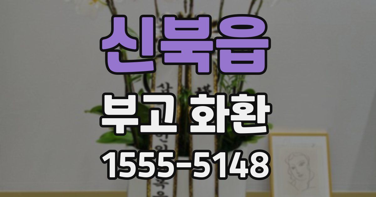 신북읍 부고 화환