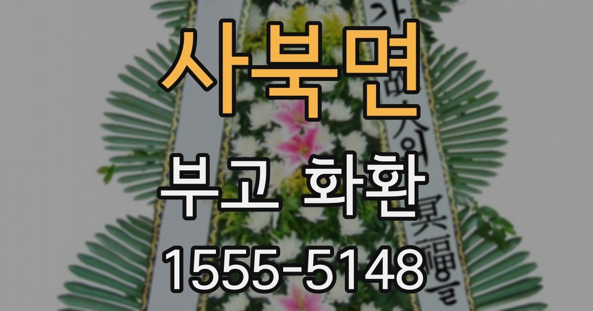사북면 부고 화환