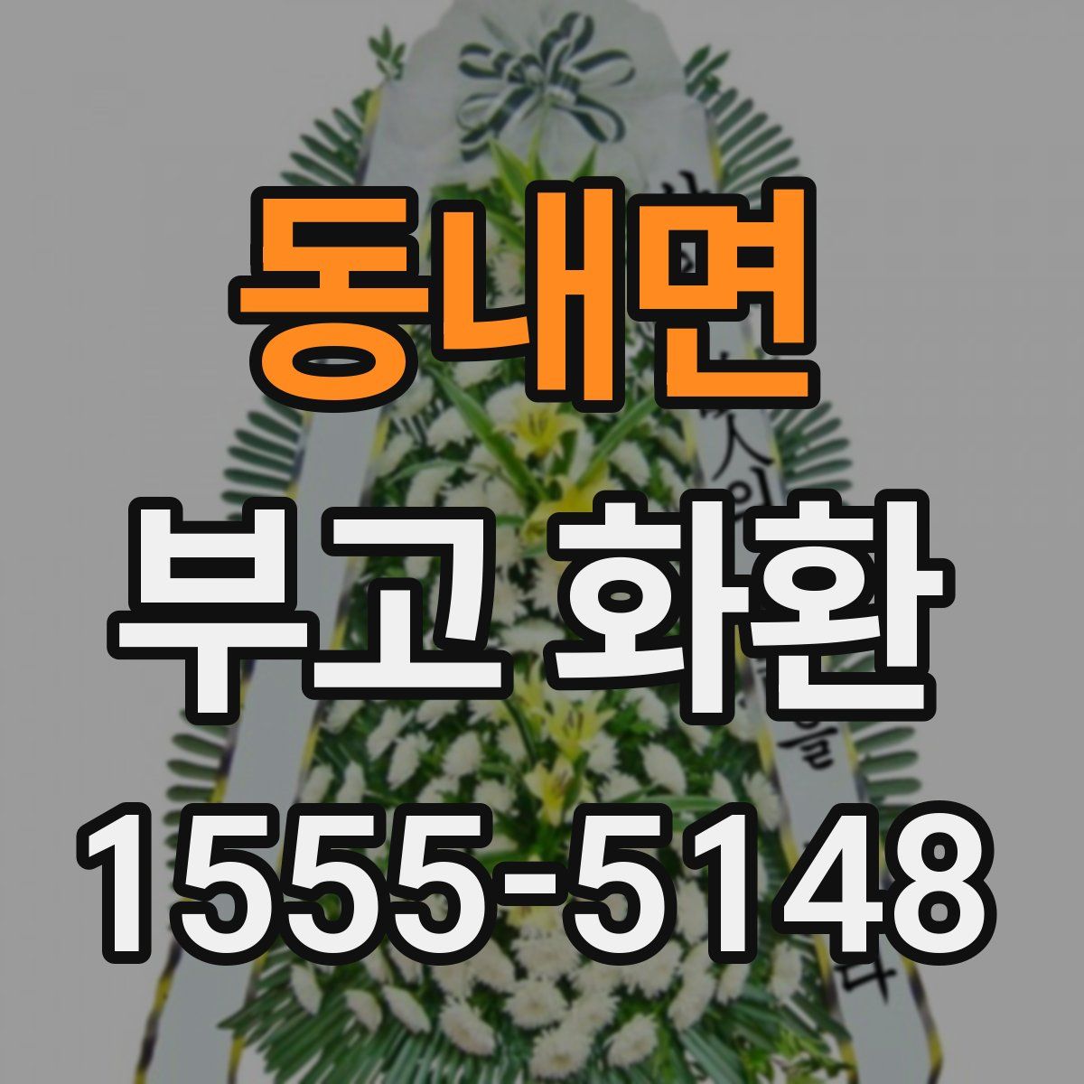 동내면 부고 화환