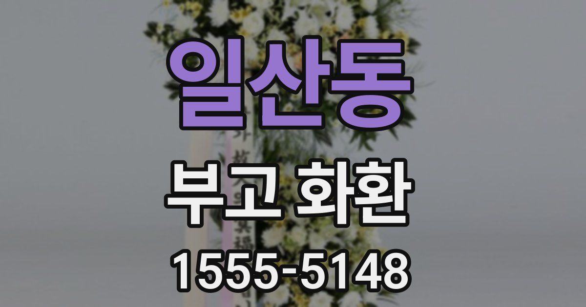 일산동 부고 화환