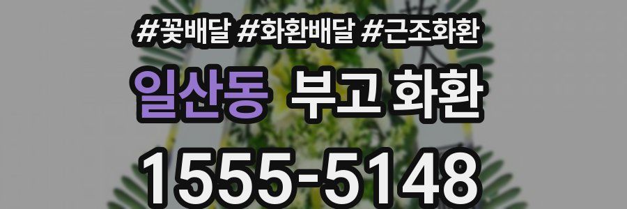 일산동 부고 화환