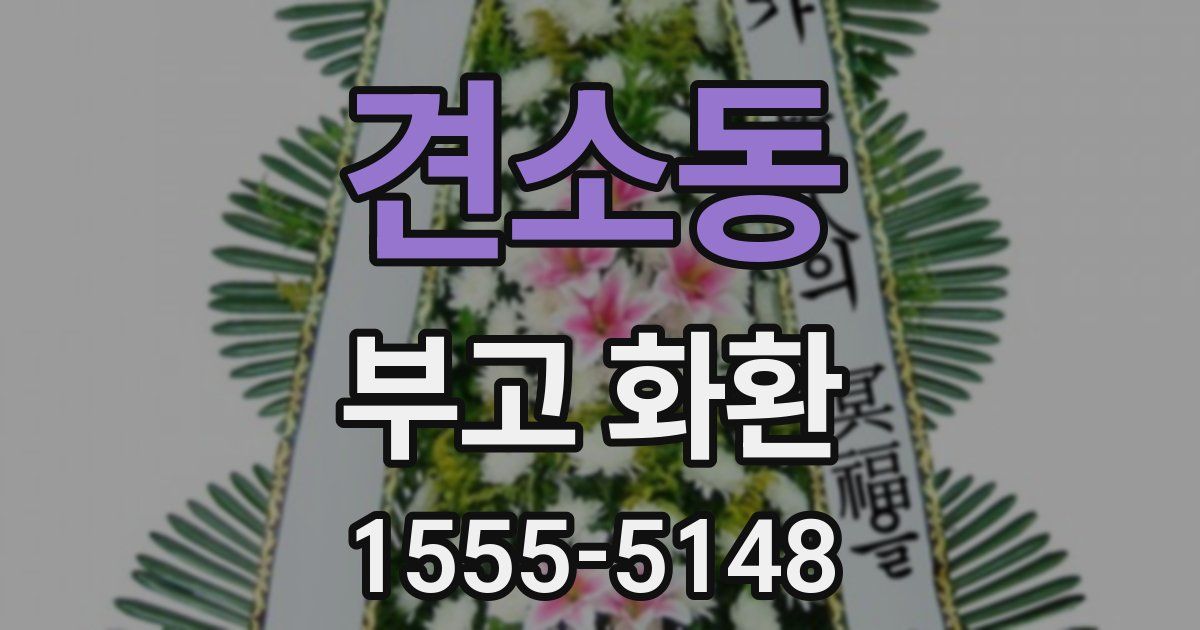 견소동 부고 화환