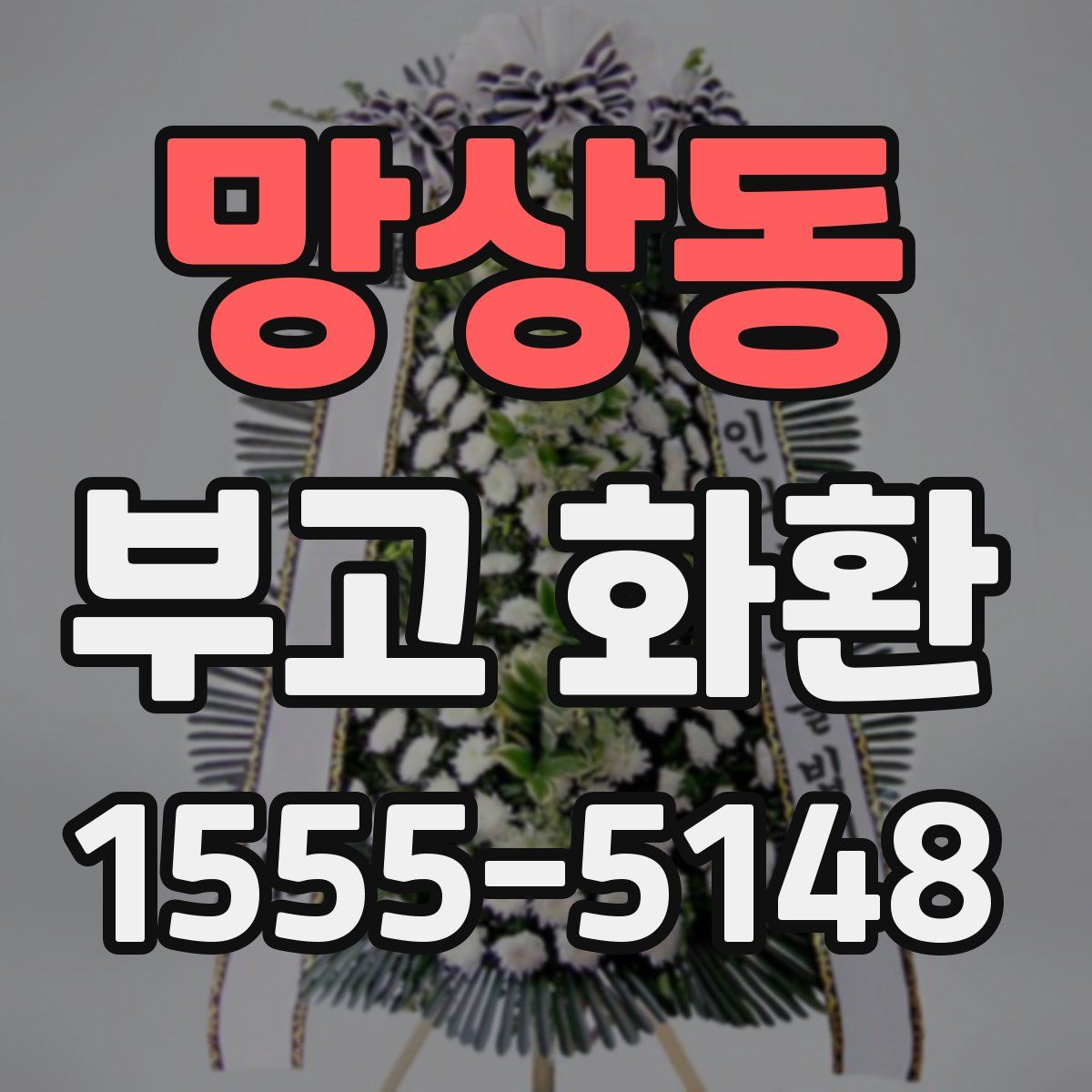 망상동 부고 화환