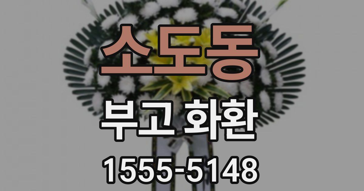 소도동 부고 화환