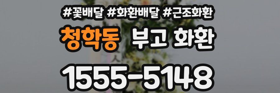 청학동 부고 화환