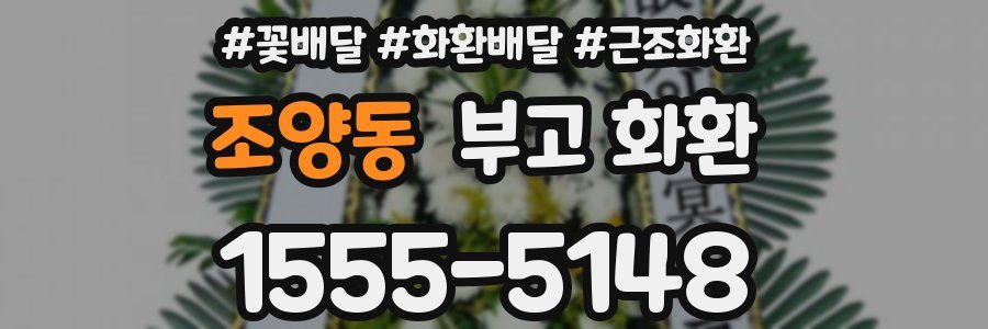 조양동 부고 화환