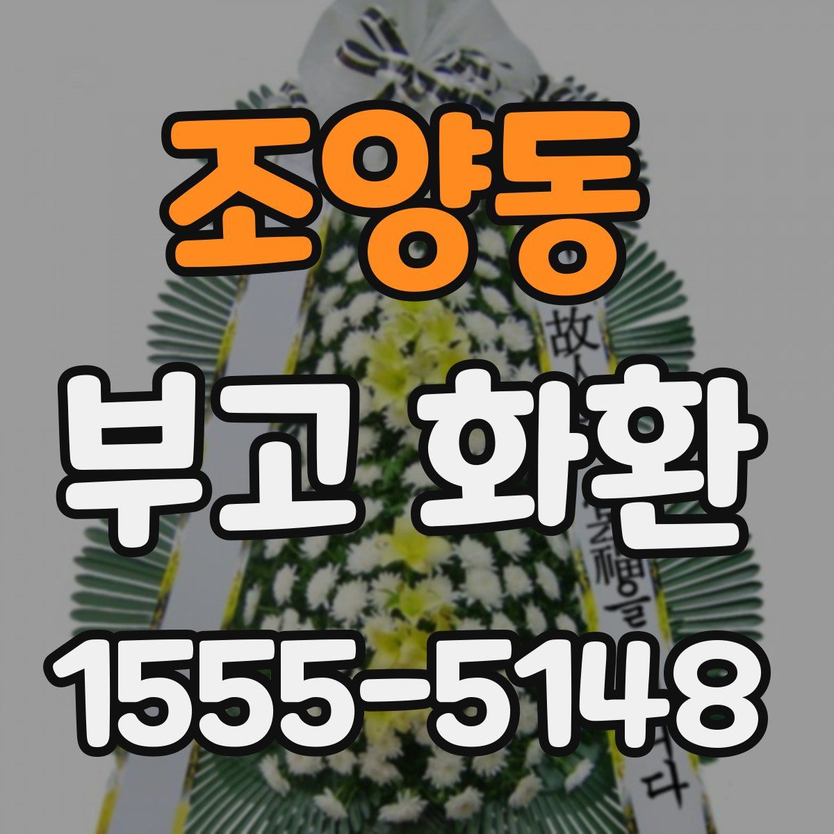 조양동 부고 화환