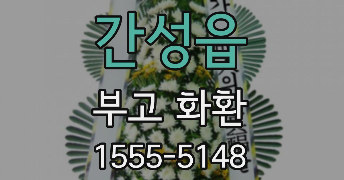 간성읍 부고 화환