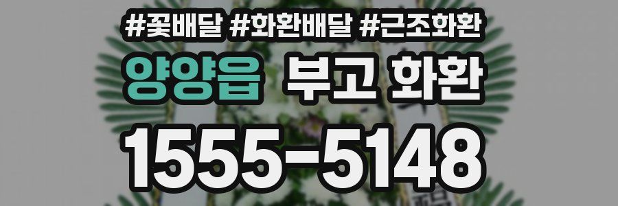 양양읍 부고 화환