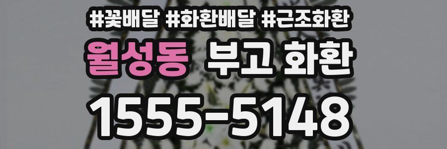 월성동 부고 화환