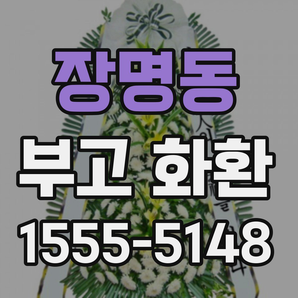 장명동 부고 화환